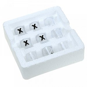 Игра "Застольные крестики нолики" набор 10 предметов: подставка стеклянная 12,6х12,6см, стопка пластмассовая, д2,5см h3см, 10мл - 9 штук, в подарочной коробке (Китай)
