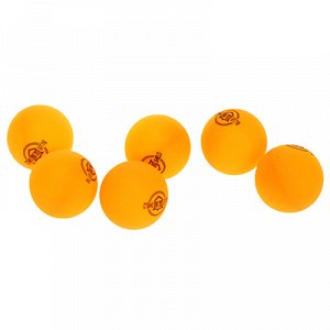 Мяч для настольного тенниса д4см, набор 6 штук, цвета микс, в коробке (Китай)