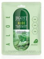 KR/ JIGOTT Маска-салфетка для лица &quot;Алоэ&quot; / ALOE Real Ampoule Mask