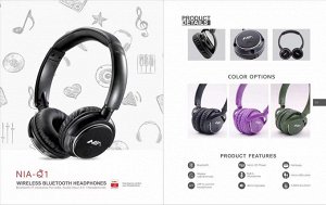 Наушники беспроводные NIA Bluetooth накладные полноразмерные