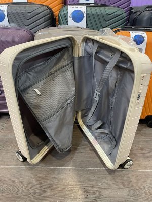 Чемодан маленький размер S 20" 40 л (ручная кладь) бежевый
