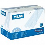 Набор белого мела Milan, круглый, 100шт., картонная коробка