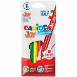 Фломастеры Carioca &quot;Joy&quot;, 06цв., смываемые, картон, европодвес