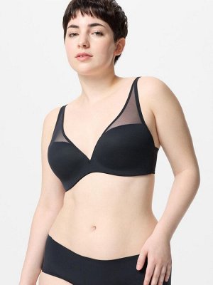 UNIQLO — бесшовный сетчатый бюстгальтер с 3D-фиксацией - 30 NATURAL