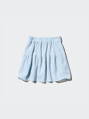 UNIQLO - хлопковая юбка-шорты для девочек - 44 YELLOW