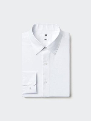 UNIQLO - тонкая рубашка из хлопка классического кроя - 00 WHITE