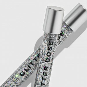 Глиттер Гелевый Glitter Dose 02 Серебряный, 7мл