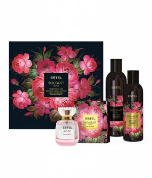 ROS/PN Парфюмерный набор ESTEL BOUQUET ROSE (парфюмерная вода 50, шампунь 250, бальзам-сияние 200)