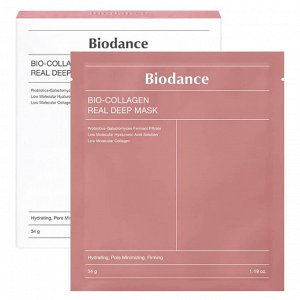 Гидрогелевая маска с коллагеном для эластичности кожи Biodance Bio-Collagen Real Deep Mask 34 г