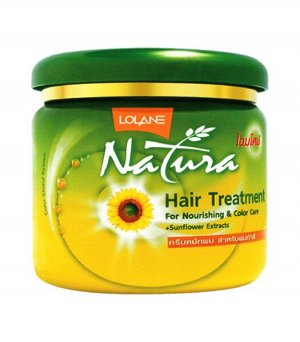 Маска для волос с экстрактом подсолнечника "Питание и Защита цвета" LOLANE NATURA
