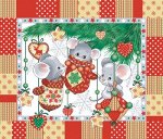 Полотенце 50*60 см вафельное (Веселые мышата)