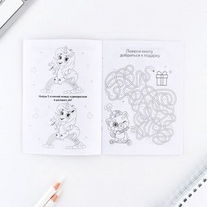 Подарочный набор блокнот А6, карандаши (2 шт.) и восковые мелки (4 шт.) «Цвети этой весной»