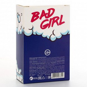 Подарочный набор косметики Bad girl: гель для душа 100 мл и бомбочки для ванны 3 х 40 г, 18+, ЧИСТОЕ СЧАСТЬЕ