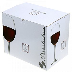 "Энотека (Enoteca)" Бокал стеклянный 440мл, для вина, набор 6шт, цветная коробка, Pasabahce (Россия)