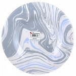 &quot;Грей Лава (Grey Lava)&quot; Тарелка мелкая стеклянная д260мм, h2см, Pasabahce (Россия)