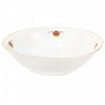 Салатник фарфоровый &quot;Мейсенские розы&quot; 750мл д 18,5см h 5см, отводка золотом (Китай) Цена указана за штуку. В подарочной коробке 6 штук.