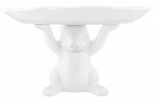 Сервировочное блюдо "Кролик" на подставке 29,5x29,5x17,7 см