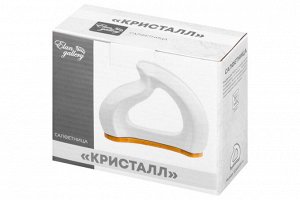 Салфетница "Кристалл" с деревянной подставкой, 12,5x5x10 см