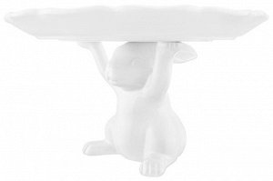 Сервировочное блюдо "Кролик" на подставке 29,5x29,5x17,7 см