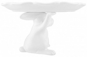 Сервировочное блюдо "Кролик" на подставке 29,5x29,5x17,7 см