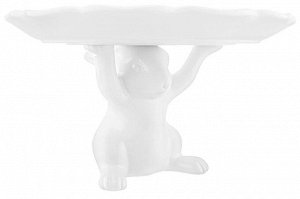 Сервировочное блюдо "Кролик" на подставке 29,5x29,5x17,7 см