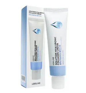 LEBELAGE SOLUTION HYALURONIC COLLAGEN CREAM 50ml Пептидный увлажняющий крем для лица с коллагеном 50мл