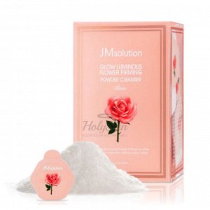 Энзимная пудра для умывания с экстрактом розы для сияния кожи JMsolution Glow Luminious Flower Firming Powder Cleanser Rose