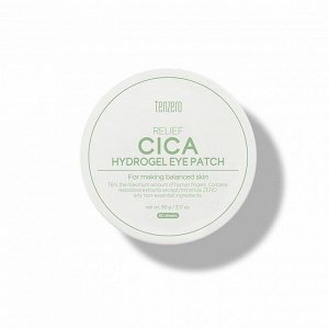 TENZERO RELIEF CICA HYDROGEL EYE PATCH Гидрогелевые патчи под глаза с экстрактом центеллы 90гр(60шт)