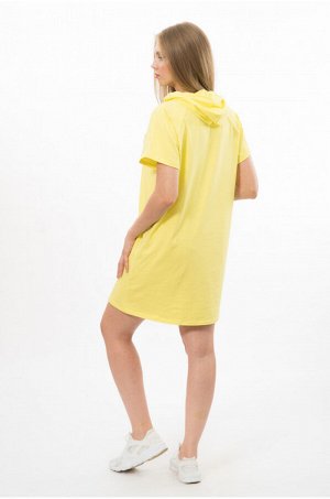 Платье-худи лимон
