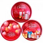 Ассорти датского сливочного печенья &quot;MERRY CHRISTMAS&quot; (С Рождеством) 340гр*12 Ж/Б