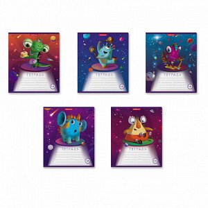 Тетрадь 18л клетка ErichKrause Cosmic Monsters 51419