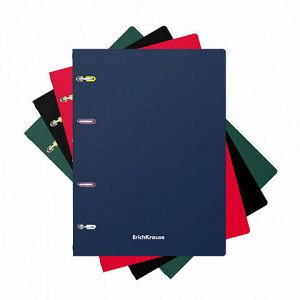 Тетрадь 80л А5 клетка на кольцах ErichKrause Classic пластиковая обложка 49677