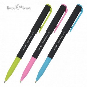 Ручка шар 1,0 синяя с грипом Bruno Visconti PrimeWrite Nero 20-0295/01