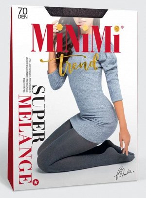 Женские матовые колготки 70ден из микрофибры с меланжевым эффектом