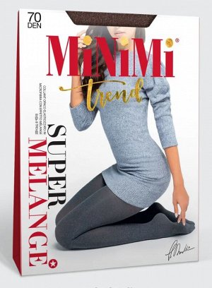 Женские матовые колготки 70ден из микрофибры с меланжевым эффектом