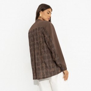 Кардиган комбинированный, Контракт на роскошь (brown)