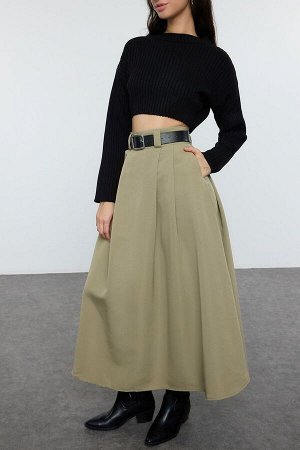 Юбка макси Информация о модели: Размеры модели: Рост: 178 см (5'10"), Грудь: 80 см (31 дюйм), Талия: 61 см (24 дюйма), Бедра: 88 см (34 дюйма).
Товар на манекене имеет размер S/36/8.
Состав материала:
