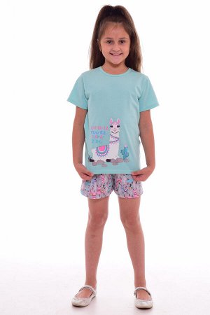 Пижама детская 7-207 (ментол+розовый)