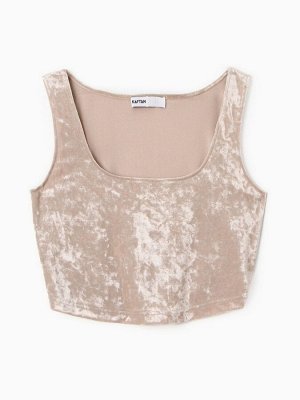 Топ домашний женский KAFTAN Velvet, бежевый
