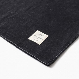 Футболка мужская MIST из вареного хлопка, черный