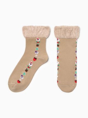 Носки женские новогодние, МИКС, размер 36-40