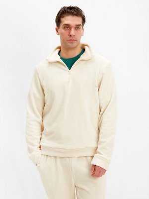 Джемпер флисовый мужской MINAKU: Fleece Soft, бежевый