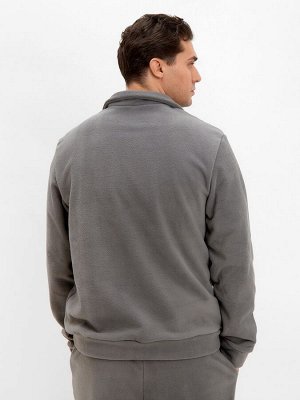 Джемпер флисовый мужской MINAKU: Fleece Soft, графитовый