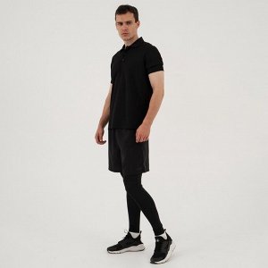 Футболка - поло мужская Resport, 52, цвет чёрный, спортивная