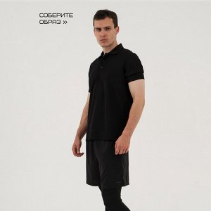 Футболка - поло мужская Resport, 52, цвет чёрный, спортивная
