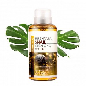 Farm Stay Pure Natural Cleansing Water Snail Очищающая вода с экстрактом муцина улитки500 ml