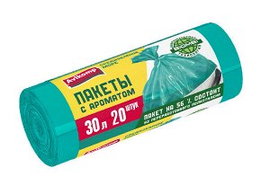 "AVIKOMP" Мешки для мусора ароматизированные "Средиземное море" ПНД, 30л, 20шт. 9мкм