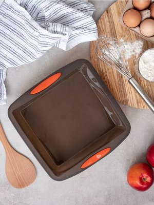 "Cook Charmy" Форма для выпечки квадратная 24х25,5см цв.коричневый