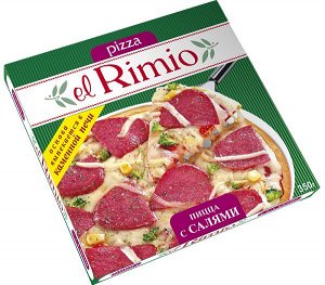 Пицца, РиМиО, с салями, Морозко, 350 г, (5)