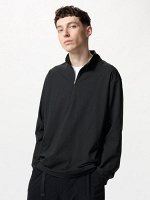 UNIQLO - кофта-полузамок с функцией Dry EX - 09 BLACK